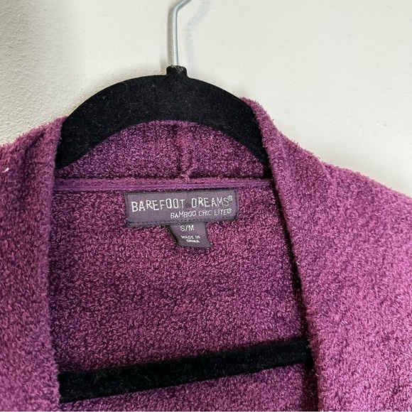 Barefoot Dreams Cozy Chic Calypso Wrap Cardigan Ombre Black Purple Size S/M - Picture 9 of 11